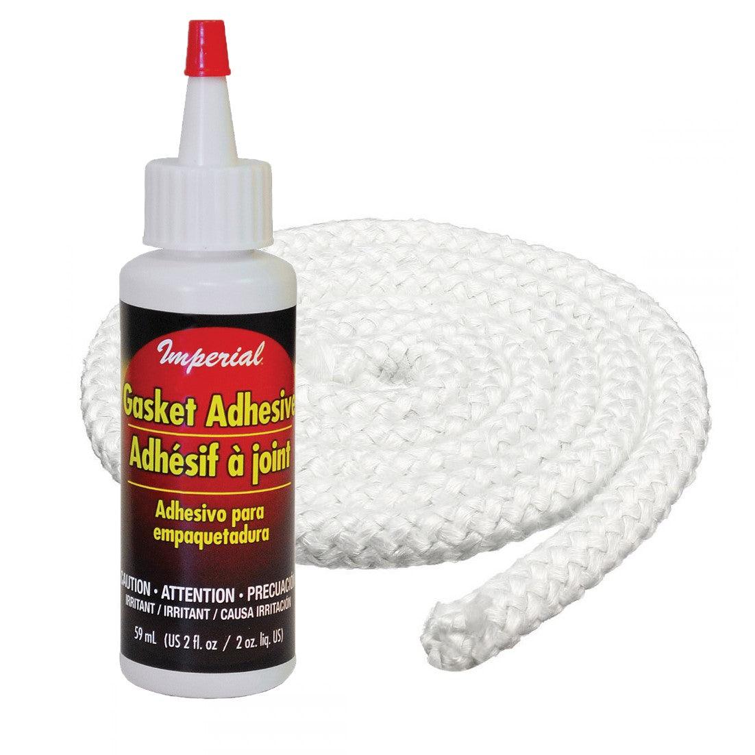 Beldray 9mm Replacement Stove Rope Kit With Adhesive Glue - 3 Meter Length, White | Fireplace Seal, Model EH1500BQ
