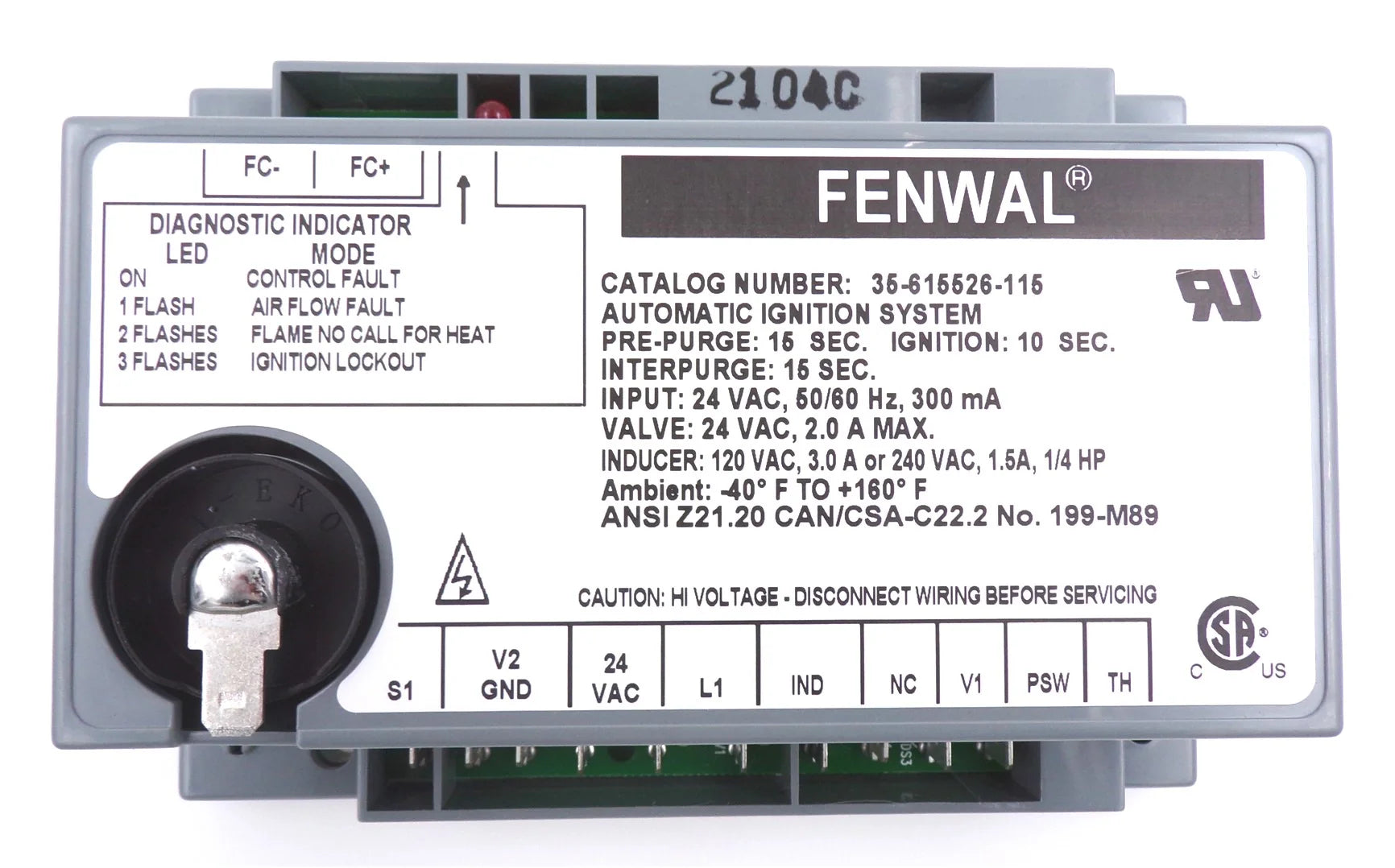 Ignition Module | 35-615526-115 Replacement | Fenwal