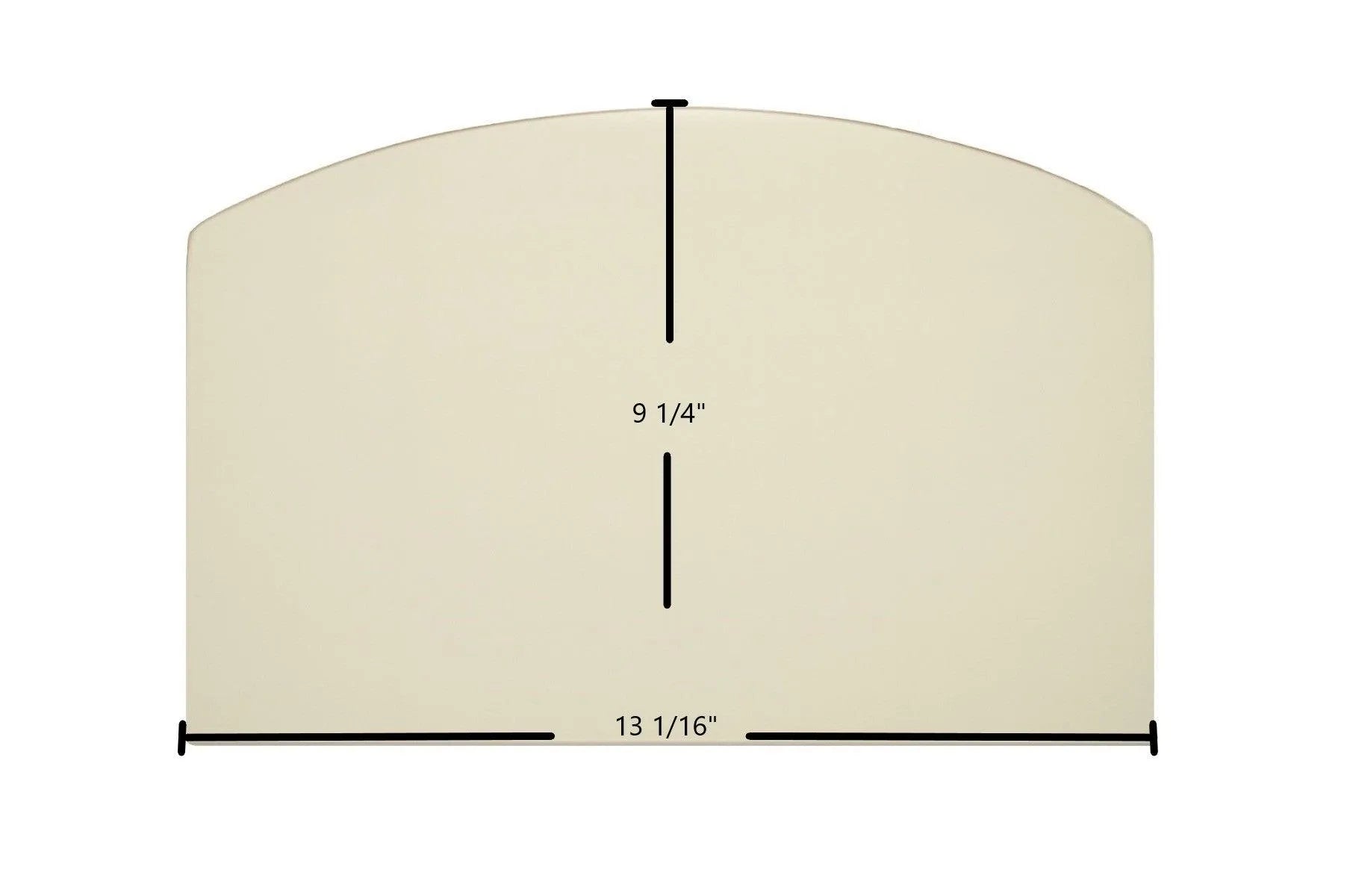 Alaska Kodiak Wood Stove Arch-Top Glass – 13 1/16" x 9 1/4" (Part #9x13-1-8-arch) - Total Hearth