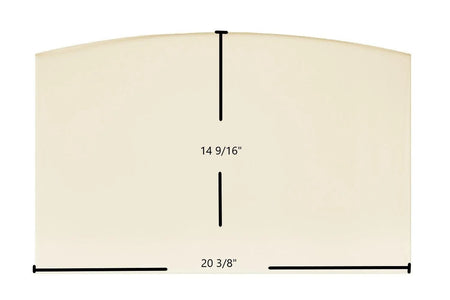 Energy King 2800 Silhouette Wood Stove Ceramic Glass Panel (20 3/8" x 14 9/16") | Replacement Part - Total Hearth
