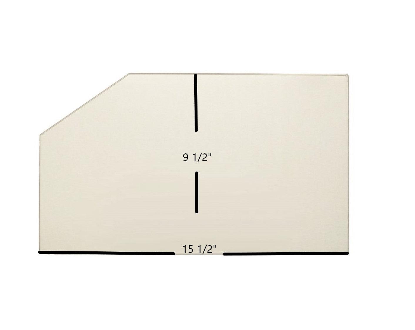 Silent Flame 2058 Ceramic Glass Panel | 15 1/2