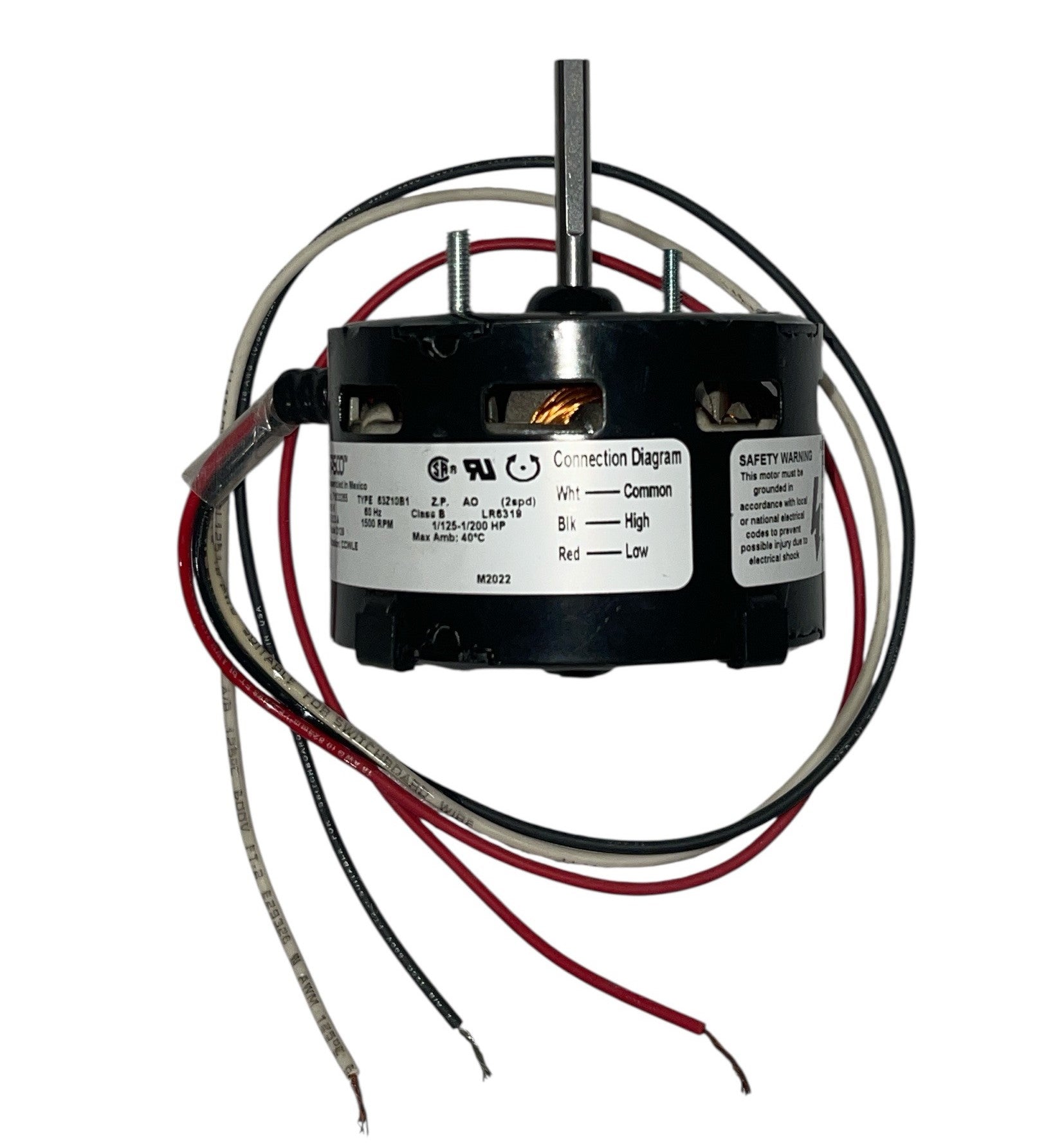 2-Speed Blower Motor for Ashley King Stoves – K10008R (Fasco 1M129)