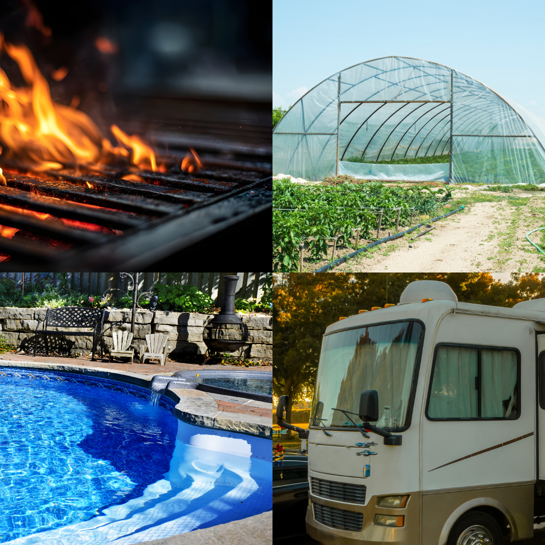 Grill, Greenhouse, Pool, & RV Parts
