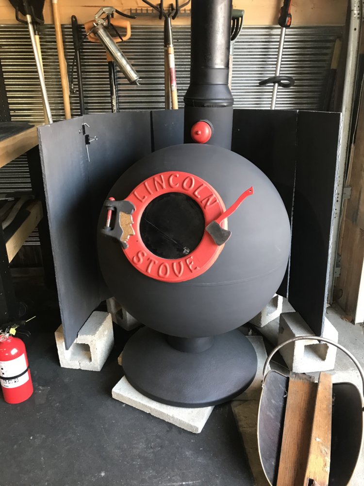 Lincoln Wood Stove Glass