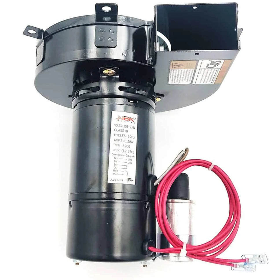 Inducer Motor 208–230V – Replaces Fasco A324 Lennox 23G8101 – NBK-12167C