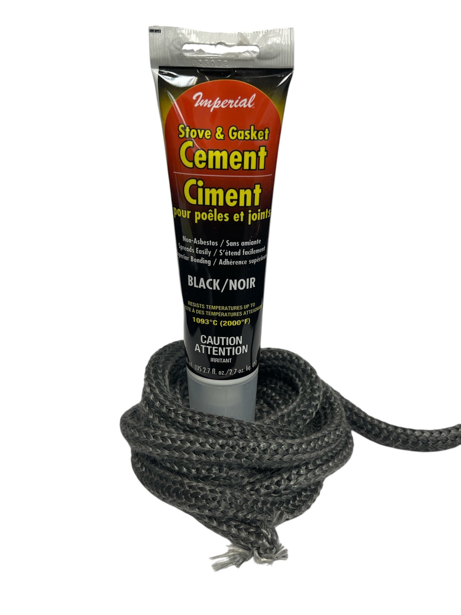 1/2" Door Rope Gasket Kit – 10ft with Cement - Total Hearth