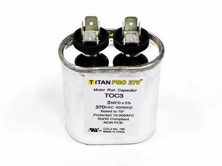 Black Bart Capacitor (1CBB1 / TOC3) – 3 MFD Replacement for Wood Stove Blower Motors - Total Hearth