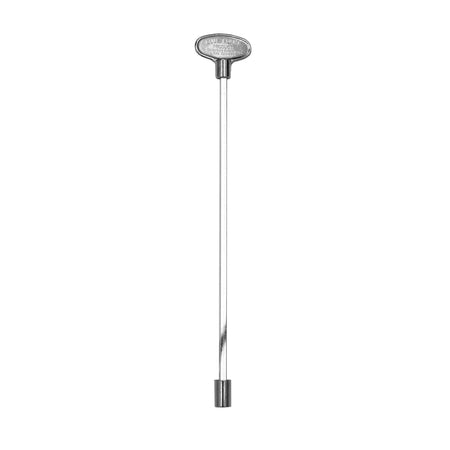 12 Inch Polished Chrome Gas Valve Key, 1/4 or 5/16 Inch - product view 1