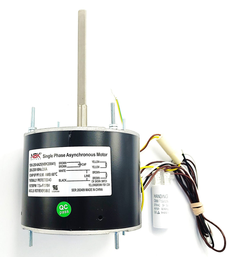 NBK-20041 – Condenser Motor 208-230V, 1/3 HP with Capacitor – (Special Order) - Total Hearth