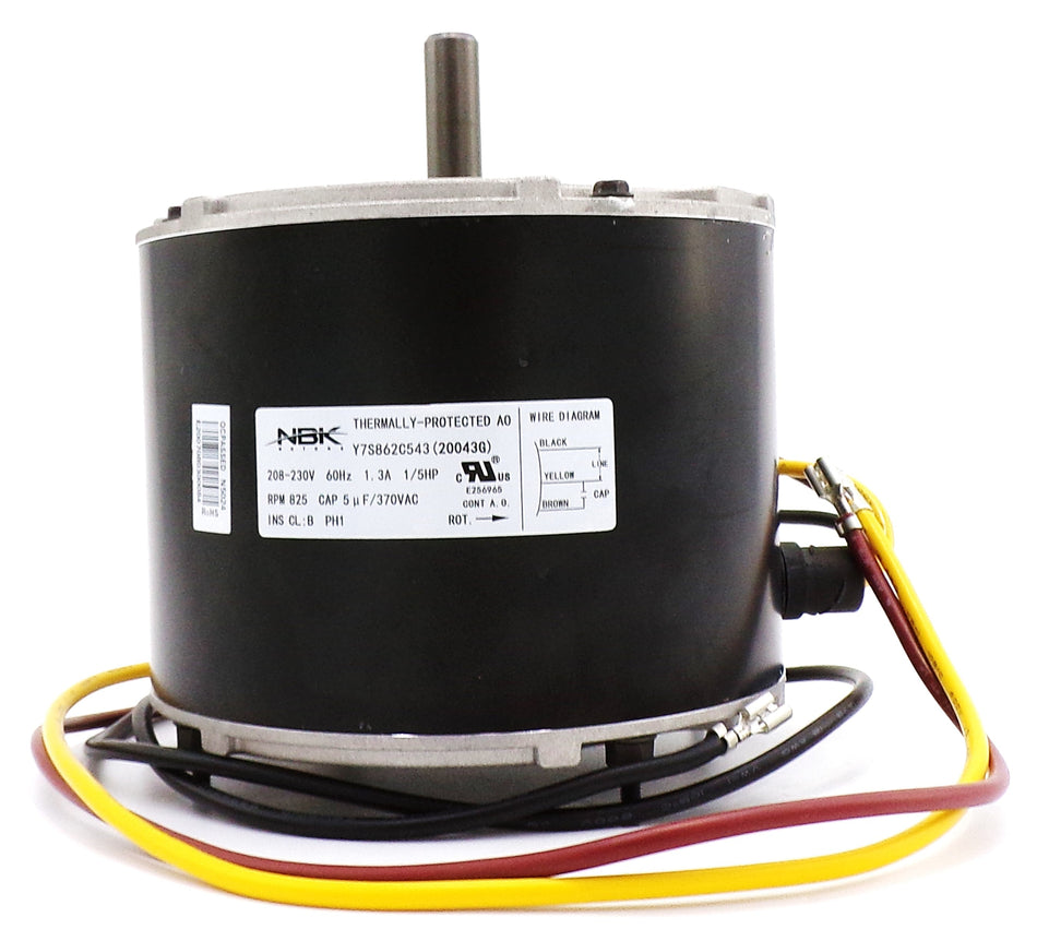 NBK-20043G – Condenser Motor 1/5 HP, 825 RPM, 208-230V – (Special Order) - Total Hearth