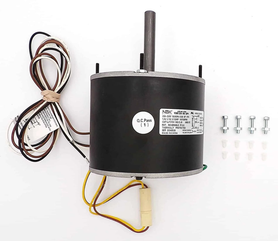 NBK-20221 Multi Purpose Rescue Motor 208/230V 1075 RPM - Replaces Genteq 2243, Century 9722, Amana 201281701