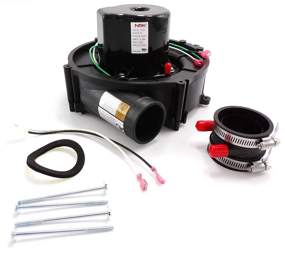 Blower Motor 115V, 60Hz, 2.38A, 2900 Rpm, 75.6 Cfm, 1 Speed, Cw Rotation