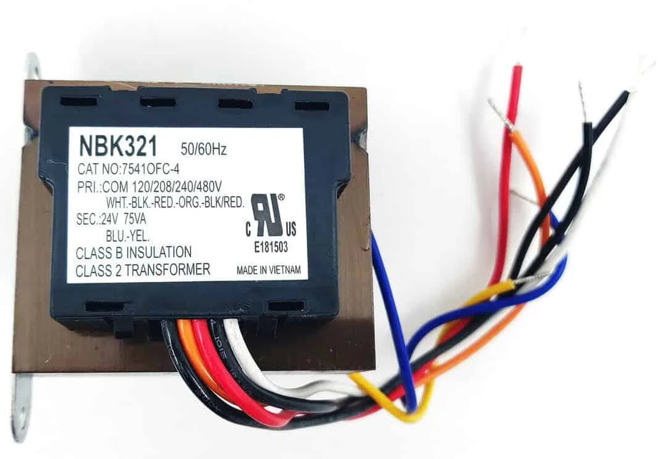 HVAC Transformer 75VA 120/208/240/480V to 24V – Mars 50321 – NBK-20606