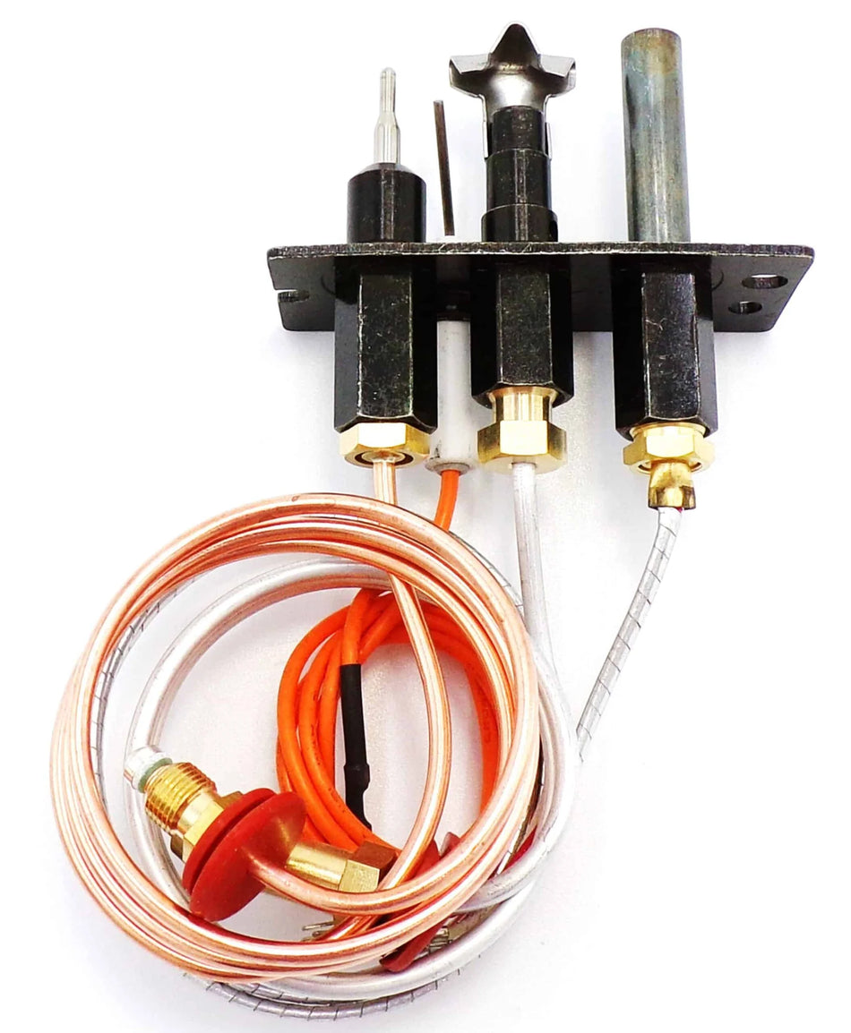 SIT Top Mount Pilot Assembly – Natural Gas | 2103-010 | Replaces 530-510A | Flat 3-Way Pilot with Thermocouple & Thermopile