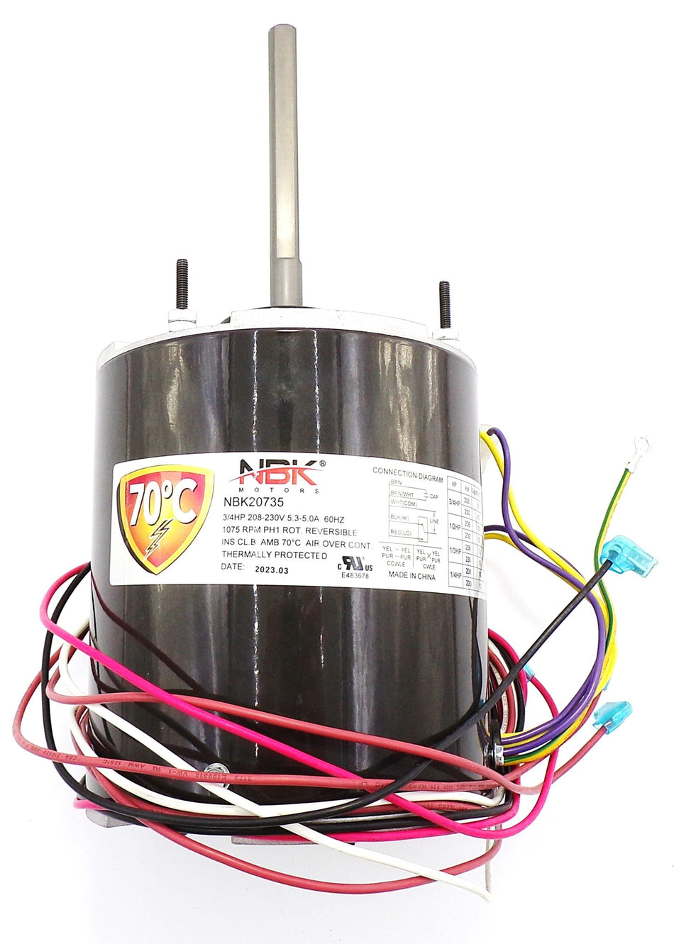 Condenser Motor 208-230V, 1075 RPM, 3/4-1/4 HP – NBK-20735 (Special Order) - Total Hearth