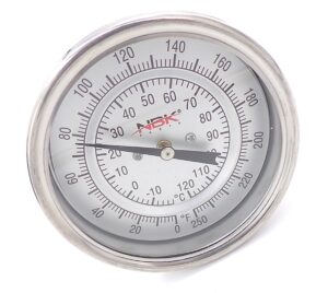 NBK-20813 – Thermometer 0–250°F (20–120°C), 3" Dial, 6" Stem – (Special Order) - Total Hearth