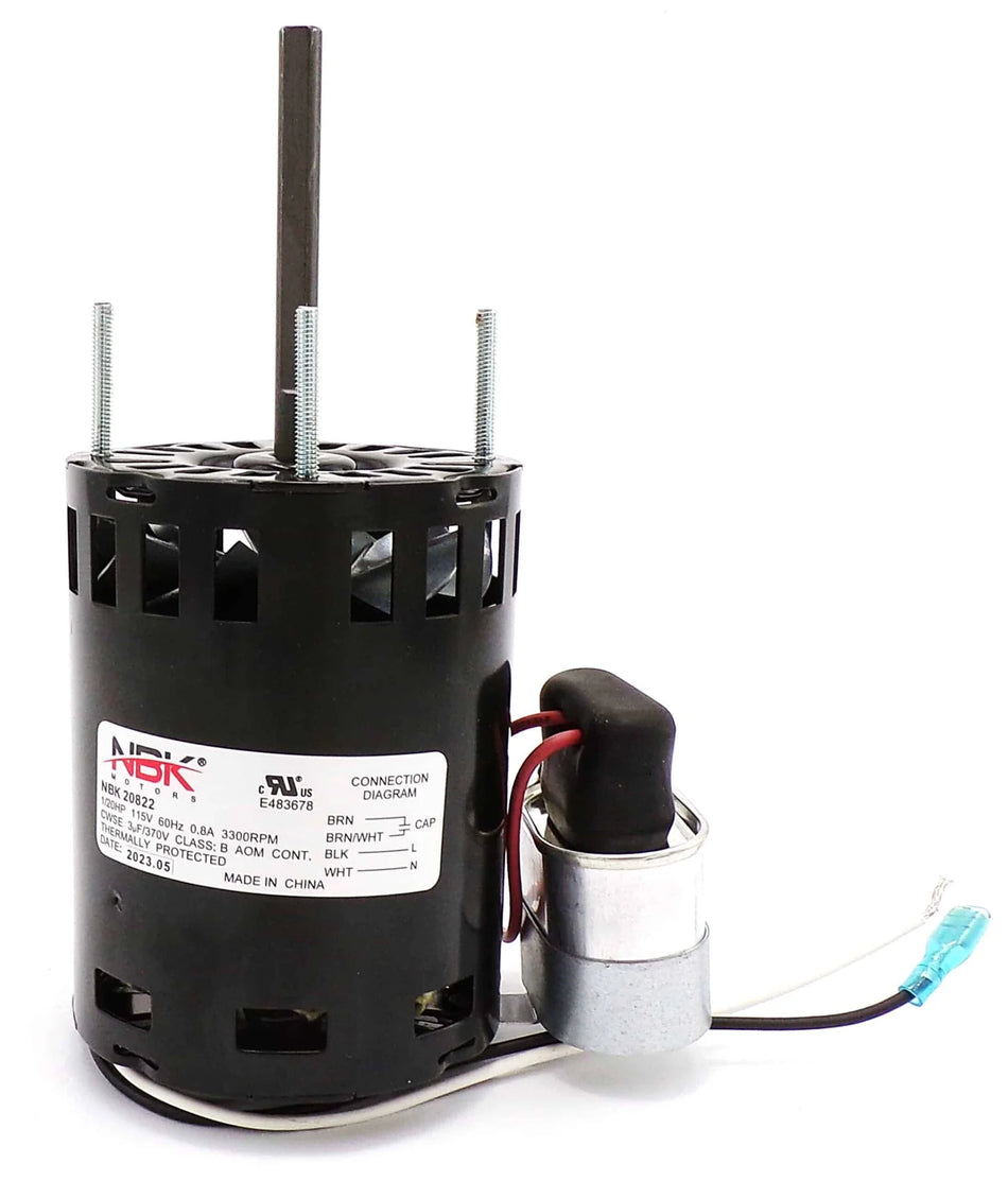 Exhaust Vent Inducer Motor 115V 3300 RPM – Reznor RZ214067 – NBK-20822