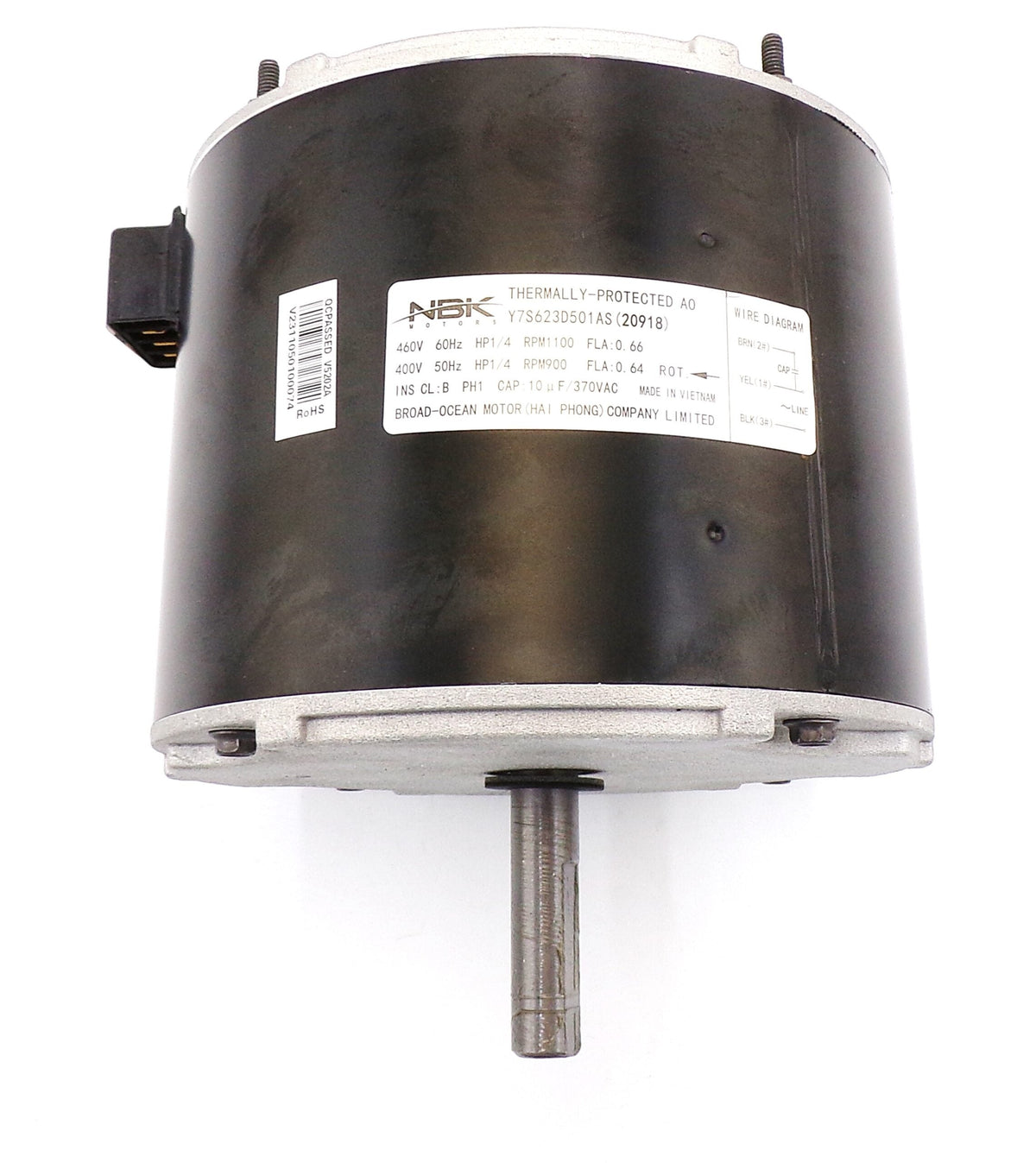 HC39GE469 – Condenser Motor 460/400V 1/4 HP 1100/900 RPM – (Special Order) - Total Hearth