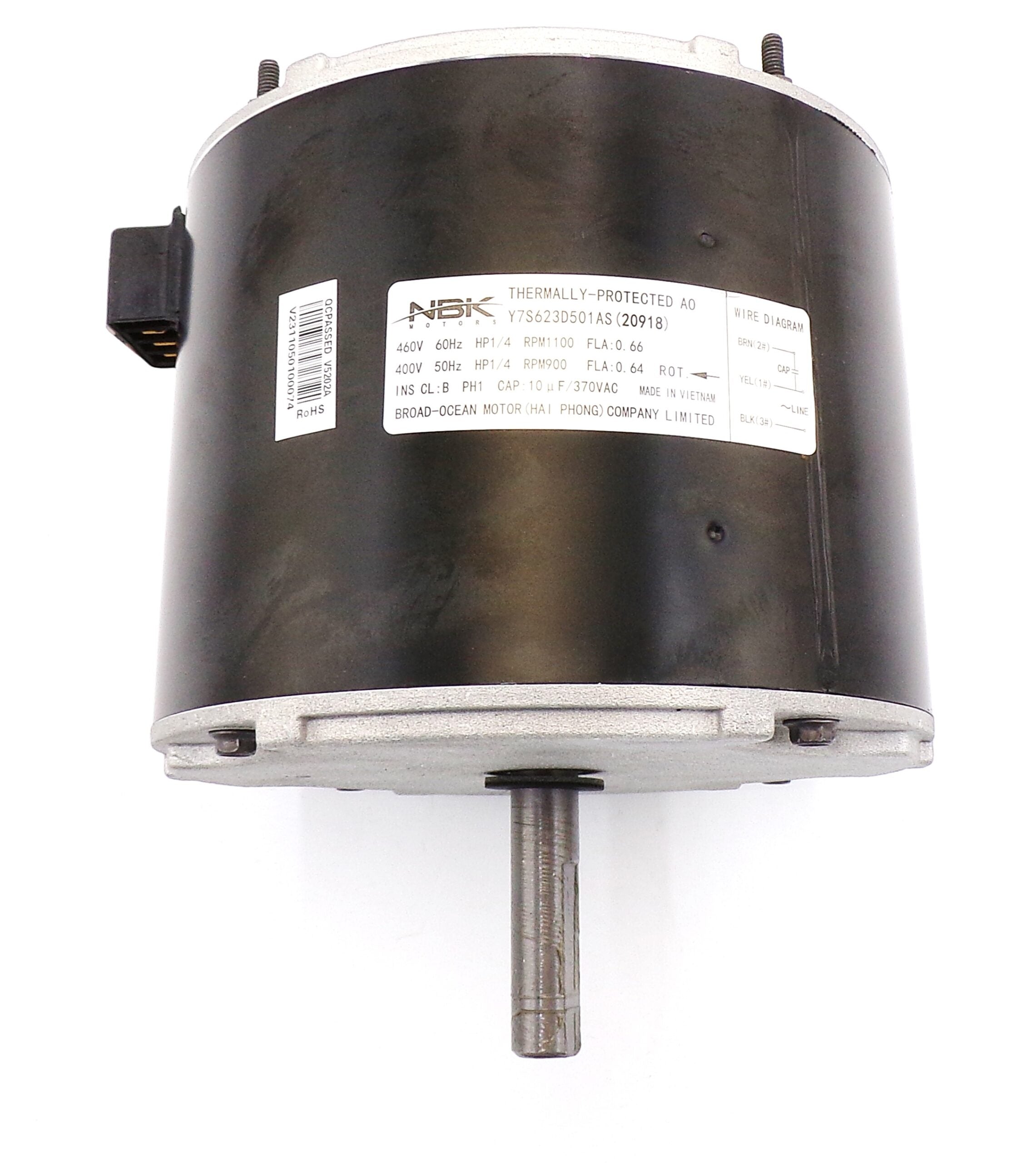 HC39GE469 – Condenser Motor 460/400V 1/4 HP 1100/900 RPM – (Special Order) - Total Hearth