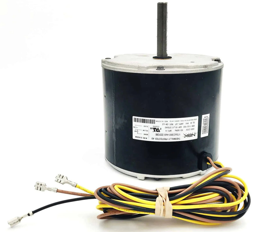 NBK-22128 Condenser Fan Motor 1/4 HP 208/230V - Replaces Carrier HC39GE208A, Dayton 19L515, Genteq 5KCP39HFS277DS