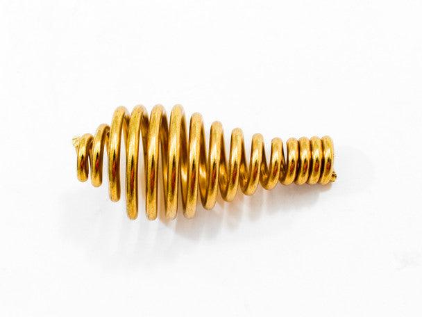 Brass Spring Door Handle – SH124B | For US Stove, Vogelzang, Ashley, Clayton & King Stoves | 1/2" x 3-1/2" - Total Hearth