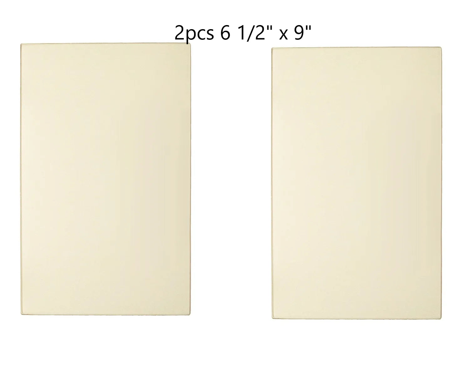 Buck Stove Glass Kit – 2 pcs of 6 1/2" x 9" High-Temperature Ceramic Glass Panels with Die-Cut Gaskets (PA500027-2pc) - Total Hearth