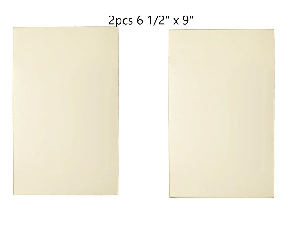 Buck Stove Glass Kit – 2 pcs of 6 1/2" x 9" High-Temperature Ceramic Glass Panels with Die-Cut Gaskets (PA500027-2pc) - Total Hearth
