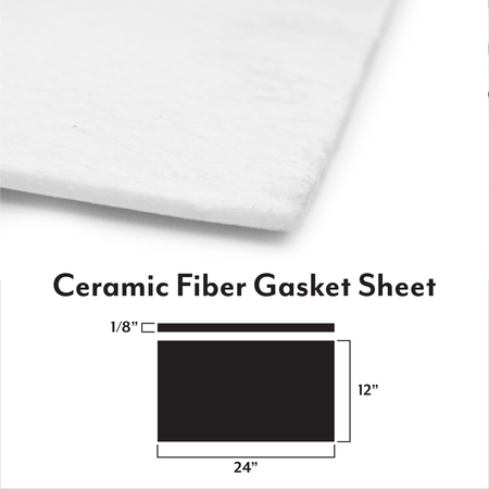 Flameworks Ceramic Fiber Paper Gasket Sheet, 24 x 12 x 1/8 Inch - product view 4