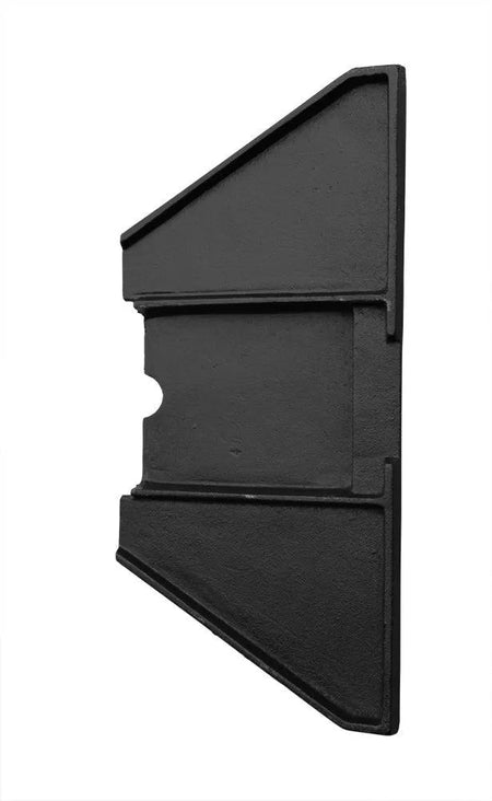 Wood Furnace Front or Rear Liner (40258 / 20265) – Cast Iron Trapezoidal Panel for US Stove, Clayton, Johnson & Vogelzang (18-5/8" to 10" x 8-7/8") - Total Hearth