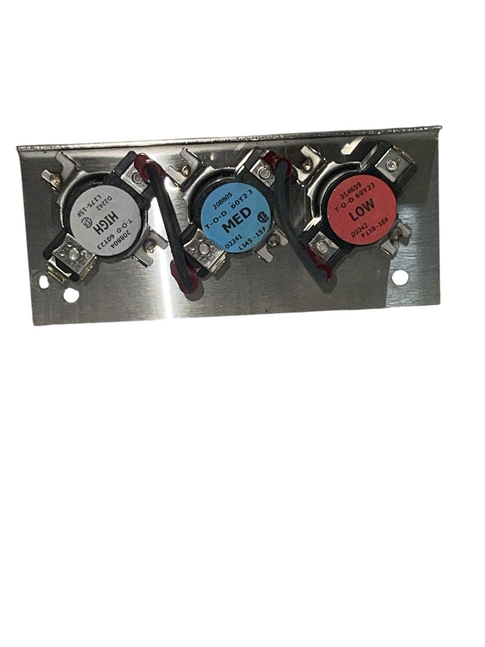 Buck 3-Speed Thermostat Switch Plate (4TBS1) – High/Medium/Low Fan Control for Wood Stoves