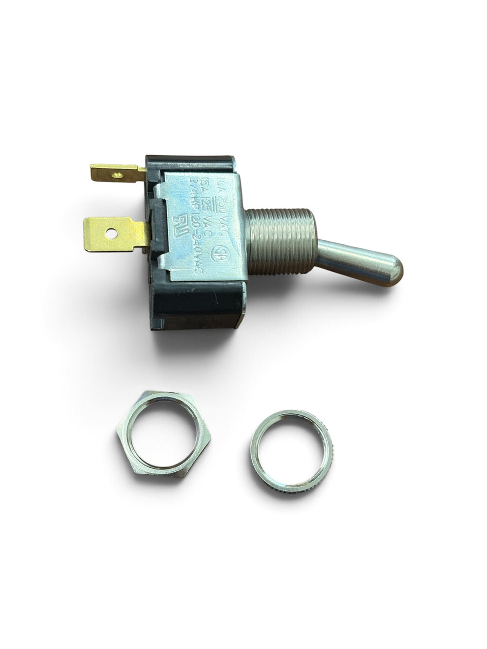 Switch 2-prong universal wood stove toggle switch part 4TS2-HD with mounting hardware