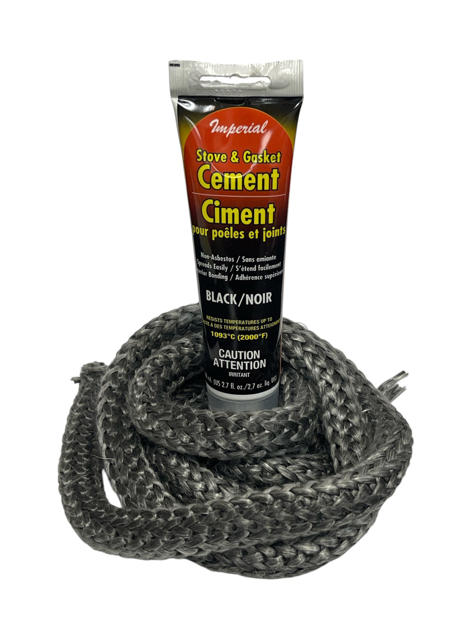 3/4" Rope Gasket Kit – 7'ft with Cement - Total Hearth