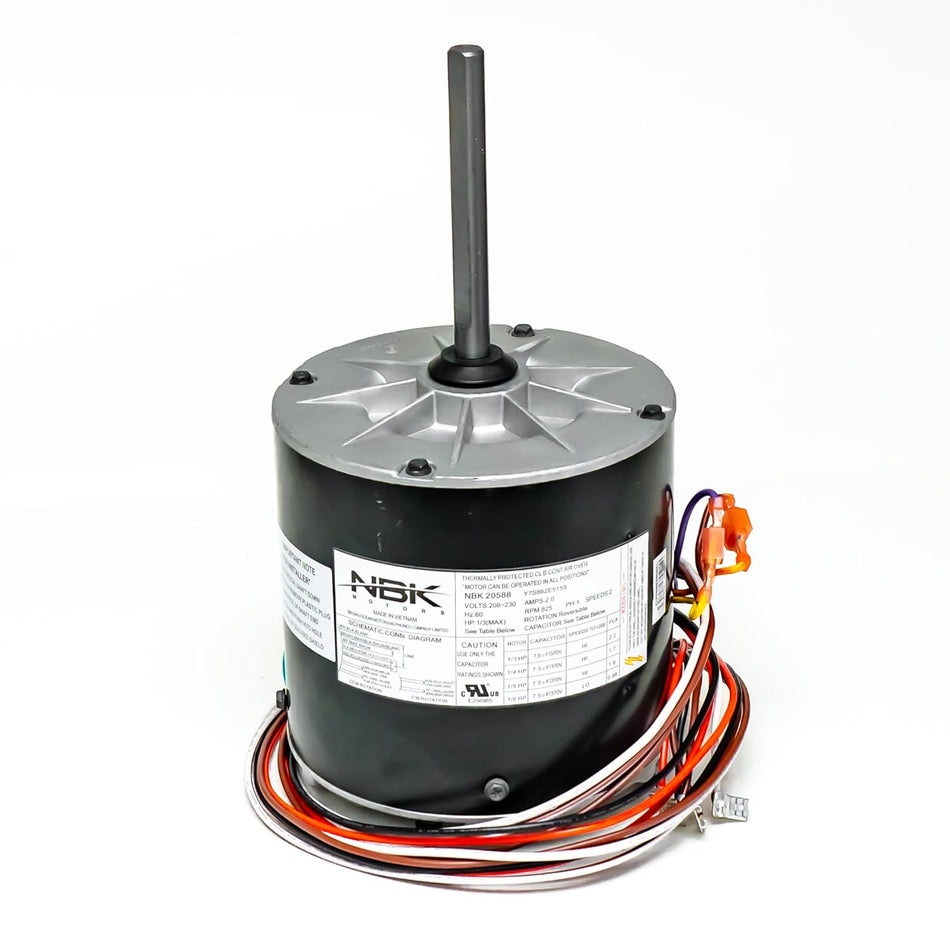 Condenser Motor 208-230V, 825 RPM, 1/6-1/3 HP | NBK-20588