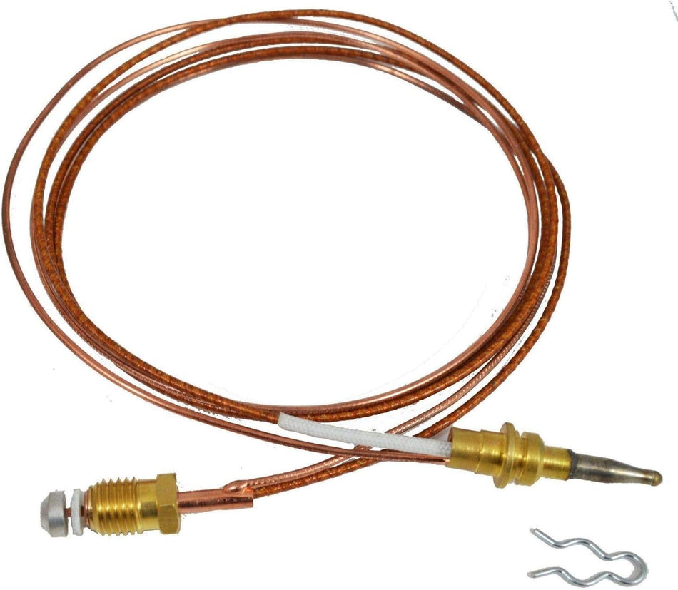110186-01 Thermocouple – 33" Dual Wire Clip Mounted for Desa, Vanguard, Comfort Glow Heaters - Total Hearth