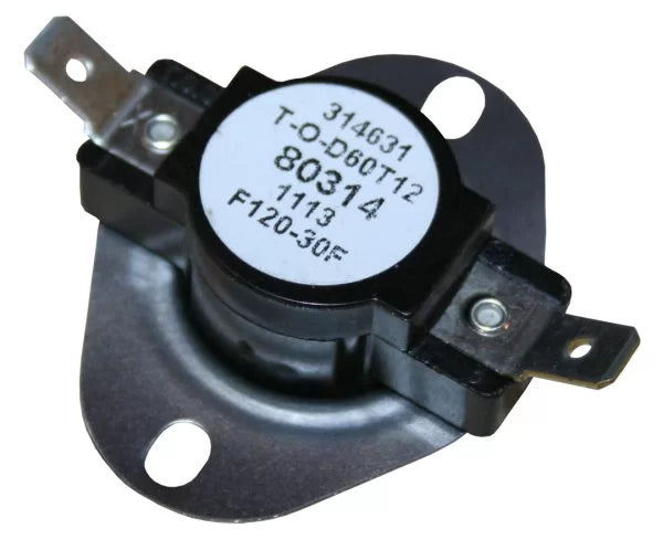 F120 Therm-O-Disc Switch (80314) – 120°F Snap Disk Blower Control for Furnaces & Gas Stoves - Total Hearth