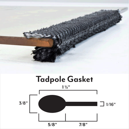 Flameworks FP0405 Tadpole Glass Gasket, 10 Feet - product view 3
