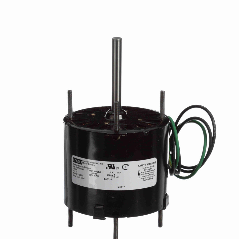 Fasco 1M132 Motor – 1/20 HP, 1-Speed Replacement | OEM Equivalent to D0030 (3.3" O.D.)