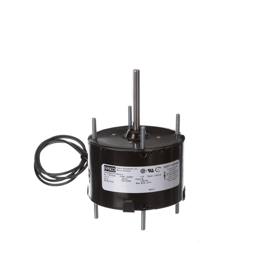 Fasco Motor 1M122 – 1/80 HP, 1-Speed Replacement Motor with 3.3" Diameter (Fasco D122)