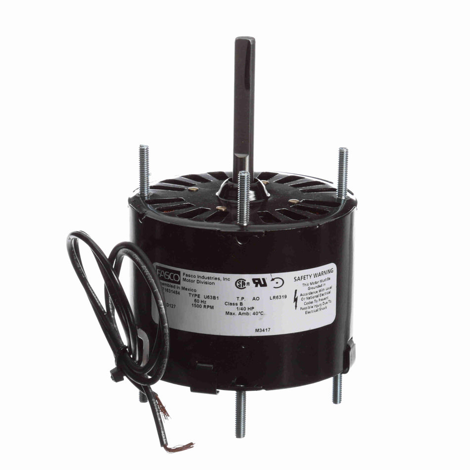 Fasco 1M127 Motor – 1/40 HP, 3.3 Diameter, 1-Speed Counter-Clockwise | OEM Fasco D127