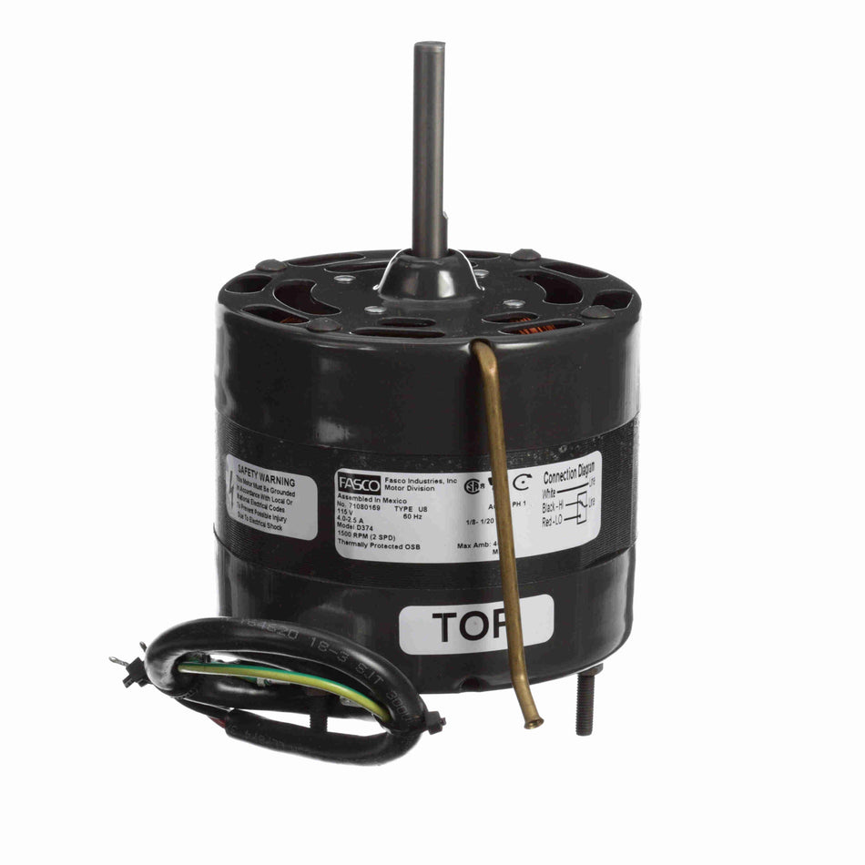 Fasco Motor 1M374 – 1/8 HP, 2-Speed Replacement Motor (4.4" O.D.) | OEM D374 for Atlanta and More