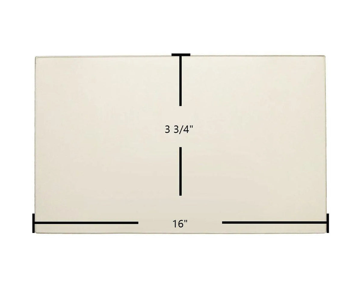 Aurora 7GASDN-ND Door Glass Replacement – 16" x 3 3/4" High-Temperature Ceramic Panel - Total Hearth
