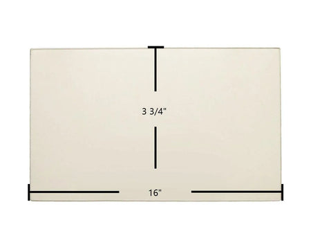 Aurora 7GASDN-ND Door Glass Replacement – 16" x 3 3/4" High-Temperature Ceramic Panel - Total Hearth