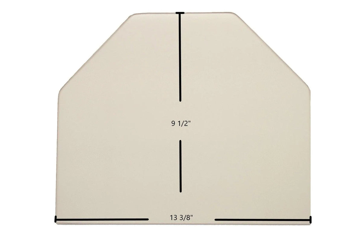 Aurora Door Glass Replacement – 13 3/8" x 9 1/2" Archtop Ceramic Panel (Aur-04) - Total Hearth