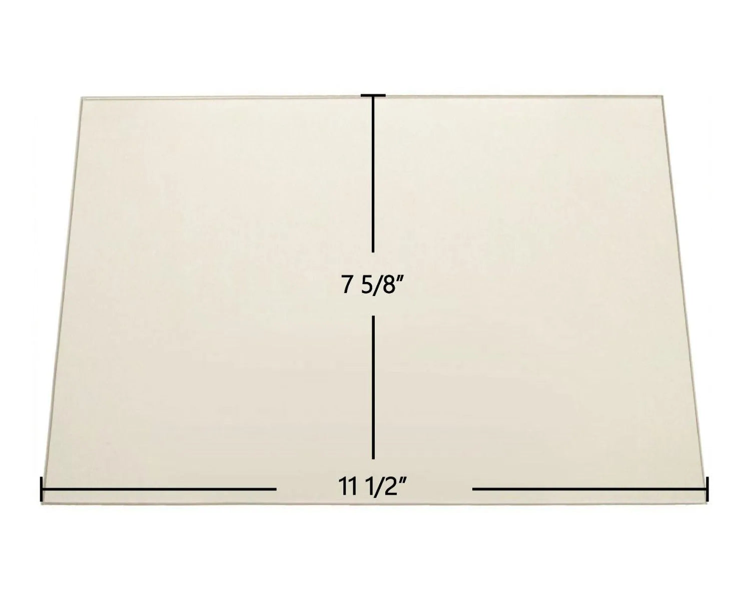 Blaze King Princess PT-204 / PTJ-204 / PFJ-202 Door Glass Replacement – 11 1/2" x 7 5/8" High-Temperature Ceramic Glass Panel (0251) - Total Hearth