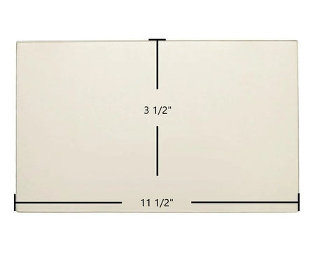 Breckwell SW180 Side Door Glass Replacement – 11 1/2" x 3 1/2" High-Temperature Ceramic Glass Panel (892232) - Total Hearth