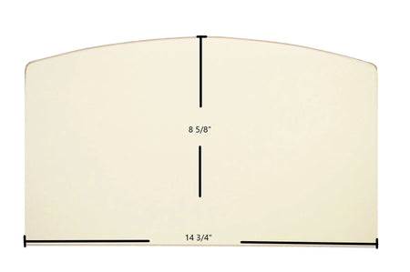Breckwell Sonora P23 / Big E P1000PW Door Glass Replacement – 14 3/4" x 8 5/8" Archtop High-Temperature Ceramic Glass Panel (C-D-038) - Total Hearth