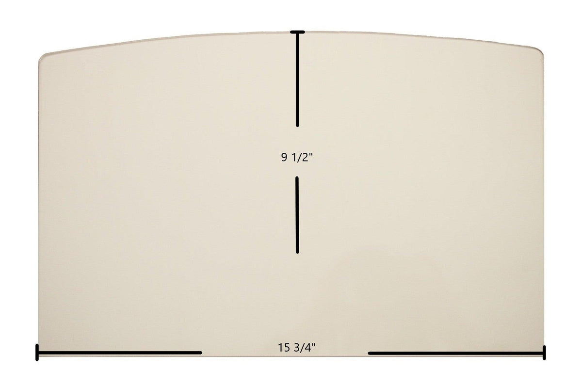 Buck Stove Models 18, 20, 20ZC, 21, FS21, 81, 85, 261 Door Glass Replacement – 15 3/4" x 9 1/2" Archtop High-Temperature Ceramic Glass Panel (PG2124GL) - Total Hearth