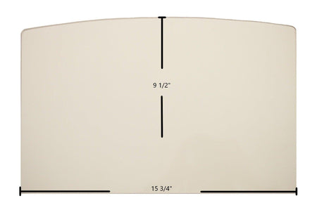 Buck Stove Models 18, 20, 20ZC, 21, FS21, 81, 85, 261 Door Glass Replacement – 15 3/4" x 9 1/2" Archtop High-Temperature Ceramic Glass Panel (PG2124GL) - Total Hearth