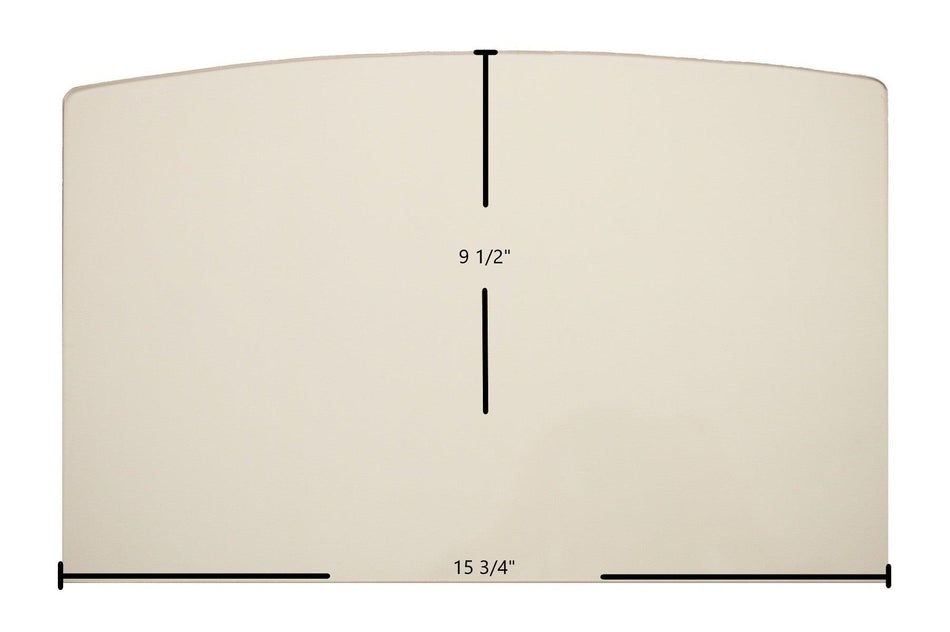 Buck Stove Models 18, 20, 20ZC, 21, FS21, 81, 85, 261 Door Glass Replacement – 15 3/4" x 9 1/2" Archtop High-Temperature Ceramic Glass Panel (PG2124GL) - Total Hearth