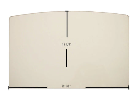 Buck Stove Models 26, 51, 74, 74ZC, 80, 80ZC, 91, 94NC Door Glass Replacement – 17 1/2" x 11 1/4" Archtop High-Temperature Ceramic Glass Panel (PG265191GL) - Total Hearth